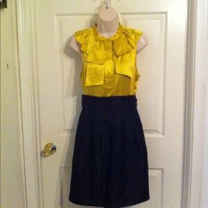 BCBG Maxazria  Black/Gold Dress Size 6